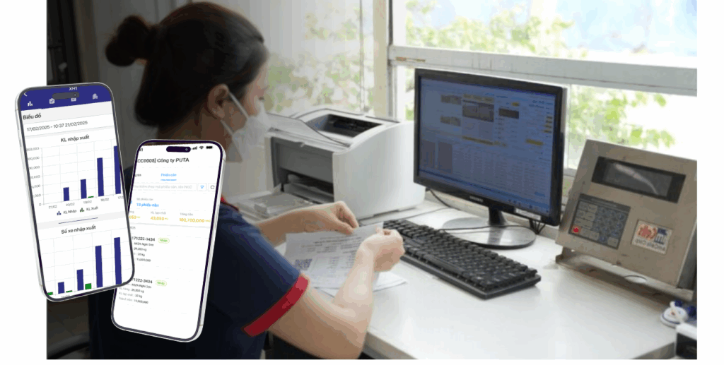 phiếu cân tự động