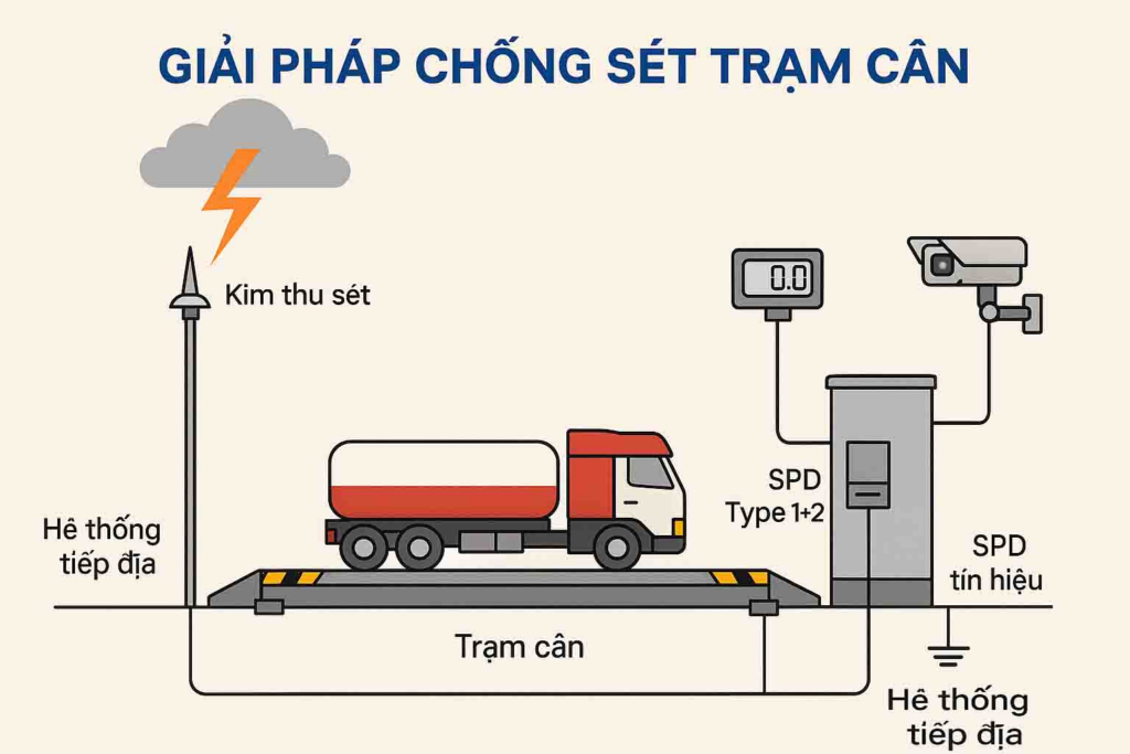 chống sét trạm cân