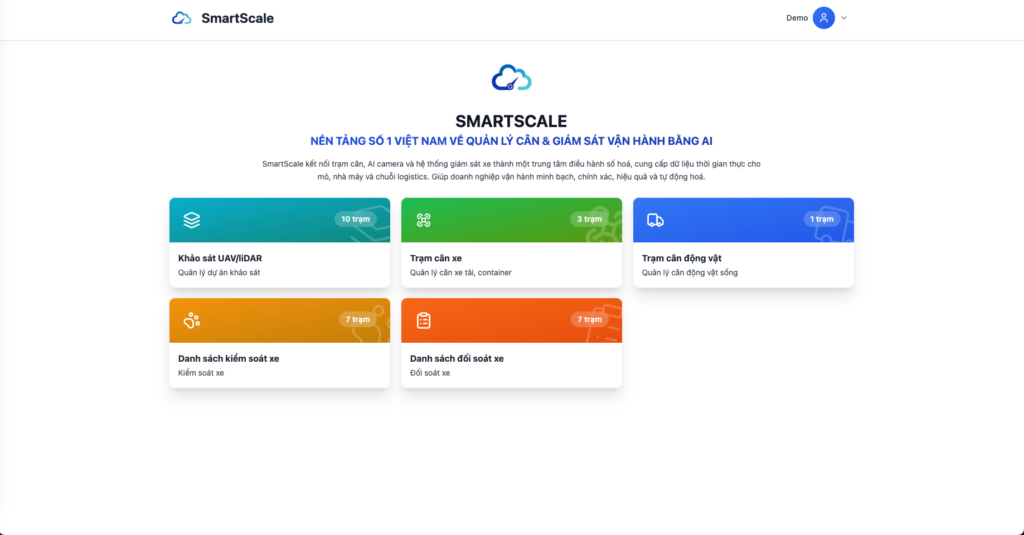 giao diện chính SmartScale
