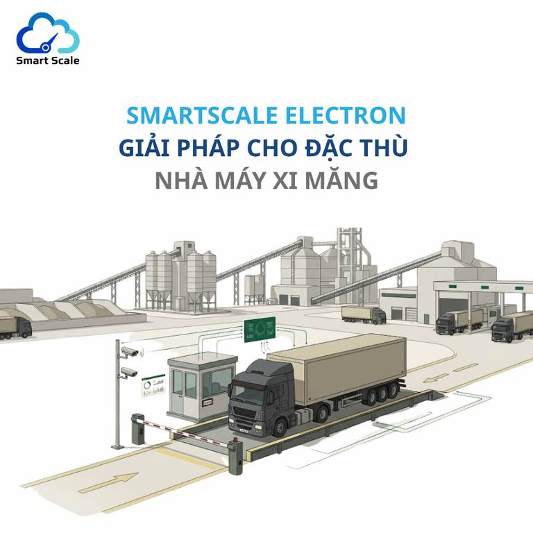 SmartScale Electron cho nhà máy xi măng: kiểm soát cả hai chiều nguyên liệu và thành phẩm